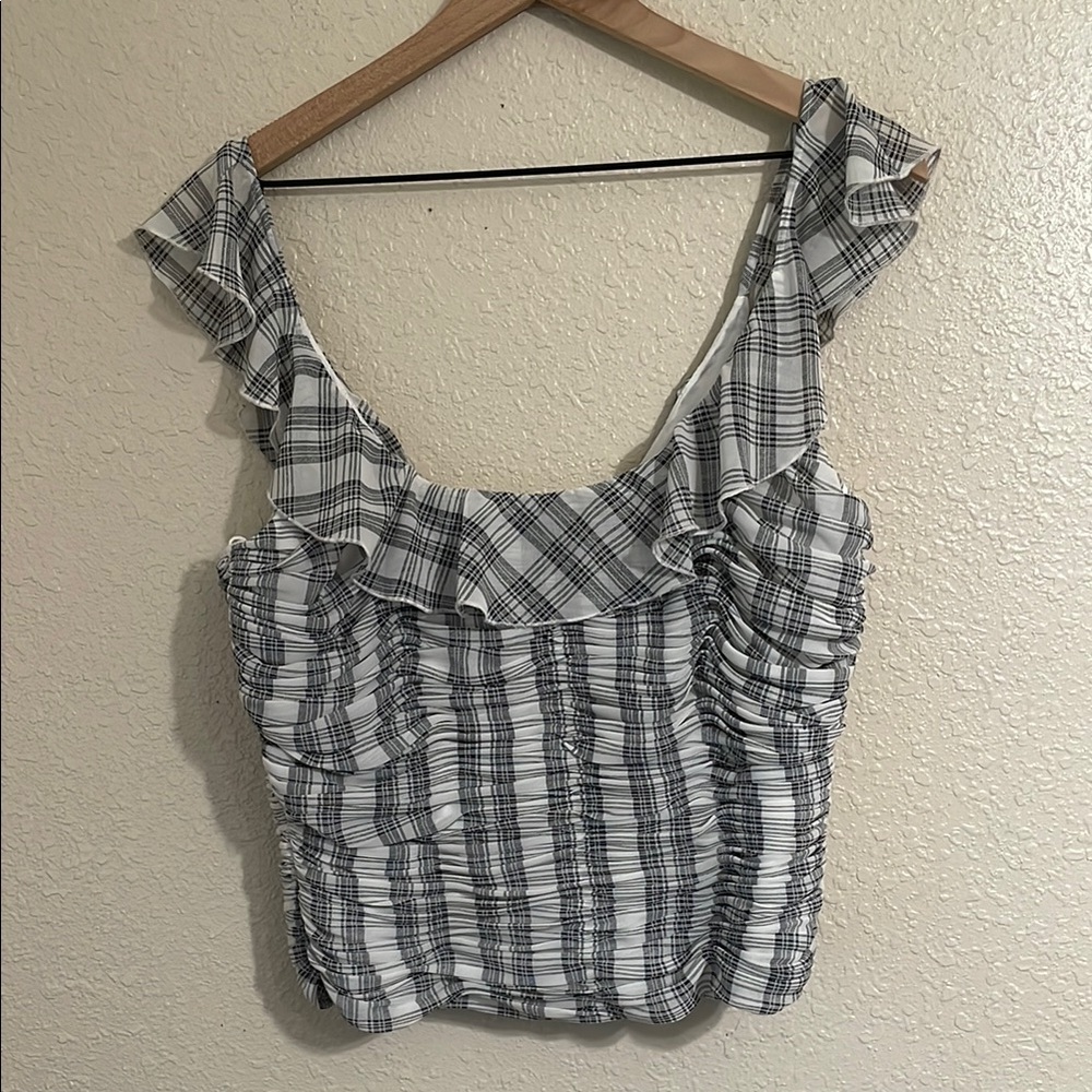 Alberto Makali plaid sleeveless top
